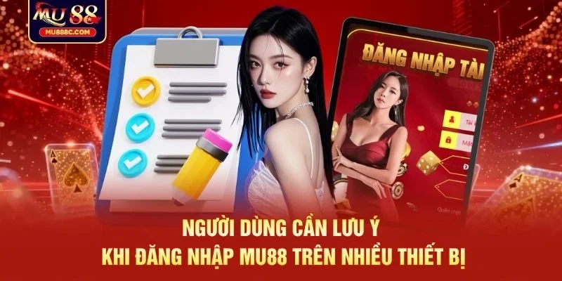 Người dùng cần lưu ý khi đăng nhập MU88 trên nhiều thiết bị